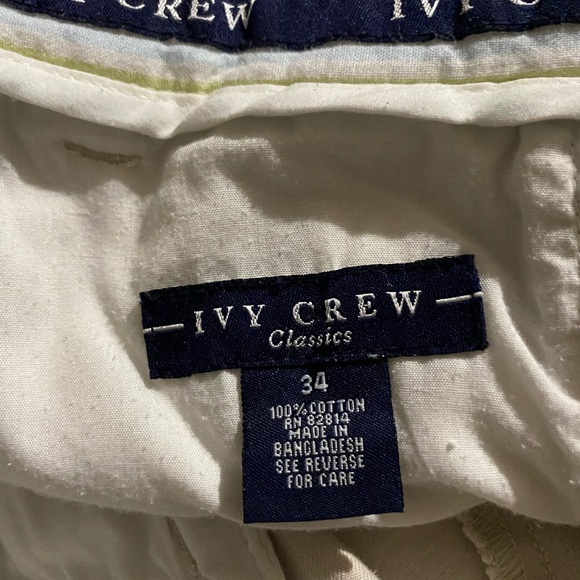Ivy Crew Classics Men’s Khaki Shorts Size 34 - Picture 9 of 10